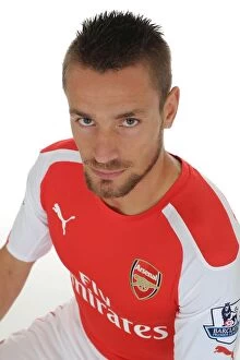Images Dated 7th August 2014: Arsenal's Mathieu Debuchy at 2014-15 Photocall