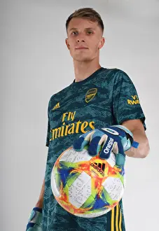 Arsenal Photocall 2019-20 Prints: Arsenal's Matt Macey Gears Up for 2019-20 Season at Training