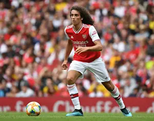Arsenal's Matteo Guendouzi in Action at 2019 Emirates Cup Against Olympique Lyonnais
