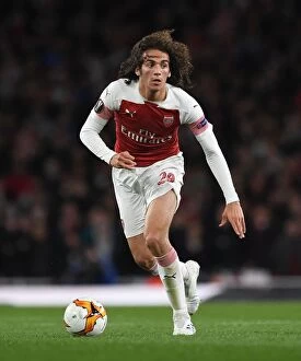 Images Dated 2nd May 2019: Arsenal's Matteo Guendouzi in Action during the UEFA Europa League Semi-Final vs Valencia