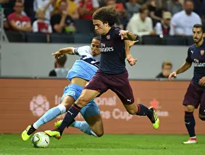 Arsenal V SS Lazio 2018-19 Prints: Arsenal's Matteo Guendouzi Overpowers Lazio's Luiz Felipe in Stockholm Friendly