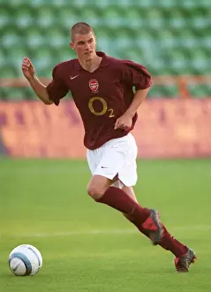 Connolly Matthew Prints: Arsenal's Matthew Connolly Scores in Resounding 5-2 Victory over Leicester City Reserves at Underhill