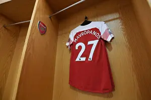 Arsenal V Crystal Palace 2018-19 Prints: Arsenal's Mavropanos Readies for Crystal Palace Clash in Emirates Stadium