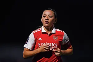 Arsenal Women V Leicester City Women 2022-23 Prints: Arsenal's McCabe Focuses Intensely During FA Women's Super League Showdown vs Leicester City (2022-23)