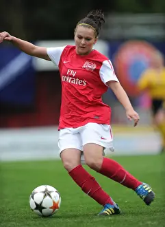 Arsenal Ladies V Bobruichanka 2011-12 Prints: Arsenal's Melissa Lawley Scores in Dominant 6-0 Win over Bobruichanka in Women's UEFA Champions League