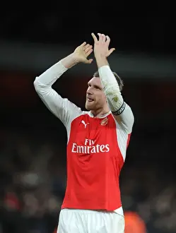 Arsenal's Per Mertesacker Rallies Fans After Arsenal vs Manchester City, 2015-16 Premier League