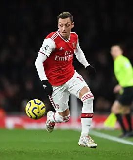 Arsenal's Mesut Ozil in Action against Brighton & Hove Albion, Premier League 2019-20