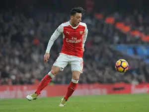 Arsenal V Burnley 2016-17 Prints: Arsenal's Mesut Ozil in Action against Burnley - Premier League 2016-17