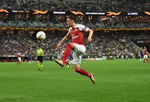 Arsenal V Chelsea Europa League Cup Final 2019 Prints: Arsenal's Mesut Ozil in Action at the Europa League Final Against Chelsea, Baku 2019