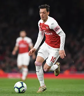 Arsenal's Mesut Ozil in Action against Newcastle United, Premier League 2018-19
