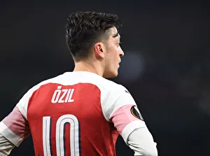 Arsenal's Mesut Ozil in Action against Qarabag FK, UEFA Europa League Group E, Emirates Stadium, London, December 2018