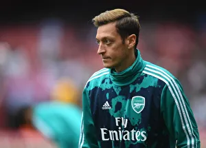 Arsenal's Mesut Ozil Before Arsenal v Aston Villa, Premier League 2019-20