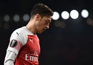 Arsenal V BATE Borisov 2018-19 Prints: Arsenal's Mesut Ozil in Europa League Action against BATE Borisov at Emirates Stadium