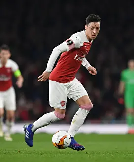 Arsenal V BATE Borisov 2018-19 Prints: Arsenal's Mesut Ozil in Europa League Clash against BATE Borisov