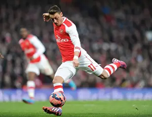 Arsenal V Middlesbrough - FA Cup 2014-15 Prints: Arsenal's Mesut Ozil in FA Cup Fifth Round Clash Against Middlesbrough