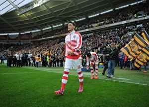 Hull City V Arsenal 2014/15 Prints: Arsenal's Mesut Ozil Before Hull City Clash, Premier League 2014/15