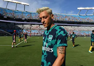 Arsenal's Mesut Ozil Prepares for Arsenal v Fiorentina at 2019 International Champions Cup, Charlotte
