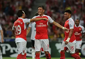 Arsenal's Mesut Ozil Scores Decisive Goal Against Everton in Barclays Asia Trophy