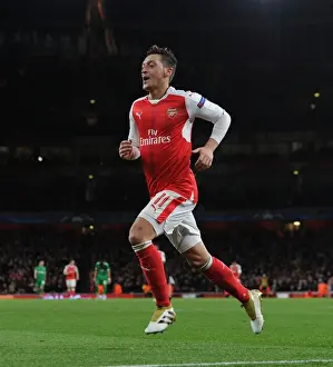 Arsenal V PFC Ludogorets Razgrad 2016-17 Prints: Arsenal's Mesut Ozil Scores Double: Arsenal FC 5-0 PFC Ludogorets Razgrad