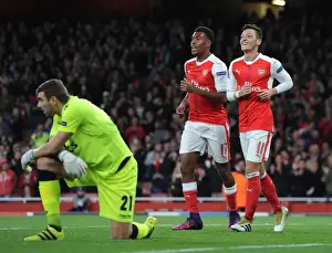 Arsenal V PFC Ludogorets Razgrad 2016-17 Prints: Arsenal's Mesut Ozil Scores Hat-trick: Arsenal FC 6-0 PFC Ludogorets Razgrad