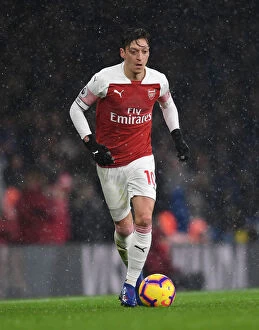 Images Dated 29th January 2019: Arsenal's Mesut Ozil Shines: Arsenal Crush Cardiff City (January 2019)