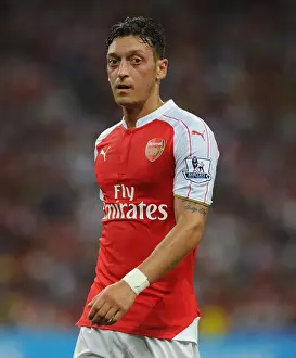 Arsenal V Everton - Asia Trophy 2015-16 Prints: Arsenal's Mesut Ozil Shines in Arsenal vs Everton: Barclays Asia Trophy 2015-16