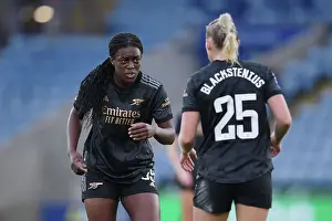 Arsenal's Michelle Agyemang in Action against Leicester City in Barclays Women's Super League