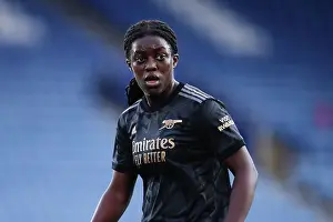 Arsenal's Michelle Agyemang Focuses During Leicester City vs Arsenal (2022-23 Barclays Women's Super League)