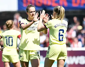 Arsenal's Miedema and Williamson in Action against West Ham Women in FA WSL Showdown