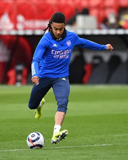 Arsenal's Miguel Azeez Gears Up for Arsenal vs. Sheffield United Clash in Premier League (April 2021)