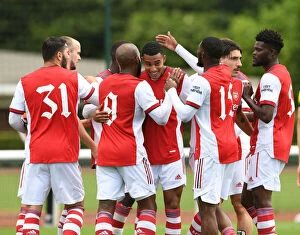 Images Dated 28th July 2021: Arsenal's Miguel Azeez Scores in Pre-Season Friendly Against Watford