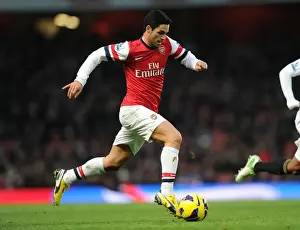 Arsenal V Swansea 2012-13 Prints: Arsenal's Mikel Arteta in Action against Swansea City (2012-13 Premier League)