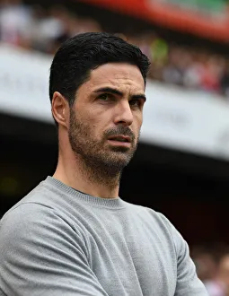 Arsenal V Everton 2021-22 Prints: Arsenal's Mikel Arteta Ahead of Arsenal vs. Everton Premier League Clash (2021-22)
