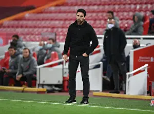 Arsenal's Mikel Arteta at Empty Anfield: Carabao Cup Clash vs. Liverpool, 2020