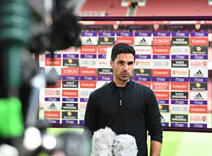 Arsenal's Mikel Arteta Before Arsenal v Norwich City, Premier League 2021-22