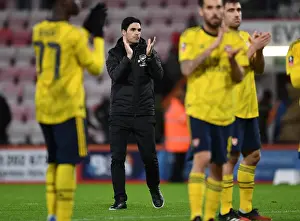 Arsenal's Mikel Arteta Celebrates FA Cup Win Against AFC Bournemouth
