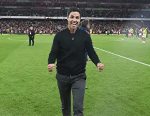 Arsenal's Mikel Arteta Celebrates Victory Over Liverpool in 2022-23 Premier League