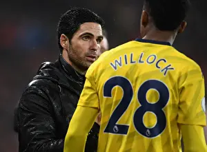 Arsenal's Mikel Arteta Coaches Joe Willock During AFC Bournemouth Clash (Premier League 2019-20)