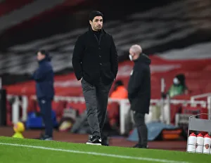 Arsenal's Mikel Arteta at Emirates Stadium: Premier League 2021 (Behind Closed Doors) - Arsenal vs Crystal Palace