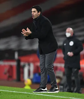 Arsenal's Mikel Arteta at Emirates Stadium: Premier League 2021 (Behind Closed Doors) - Arsenal vs Crystal Palace