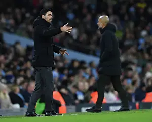 Manchester City V Arsenal 2022-23 Prints: Arsenal's Mikel Arteta Faces Manchester City in Emirates FA Cup Clash