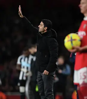 Arsenal V Newcastle United 2022-23 Prints: Arsenal's Mikel Arteta Leads Team Against Newcastle United in Premier League Clash (2022-23)