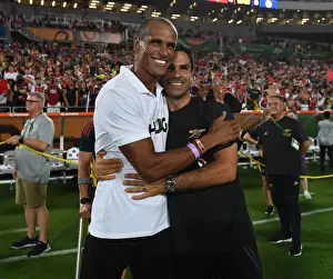 Arsenal's Mikel Arteta Meets Rivaldo After Chelsea Clash in Florida Cup 2022-23