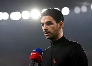 Arsenal V Aston Villa 2020-21 Prints: Arsenal's Mikel Arteta Pre-Match Interview Ahead of Arsenal vs Aston Villa (Premier League 2020-21)
