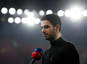 Arsenal V Aston Villa 2020-21 Prints: Arsenal's Mikel Arteta Pre-Match Interview vs Aston Villa (Premier League 2020-21)