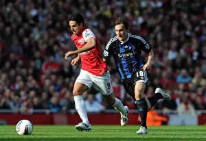Arsenal V Stoke City 2011-2012 Prints: Arsenal's Mikel Arteta Scores in 3-1 Victory over Stoke City