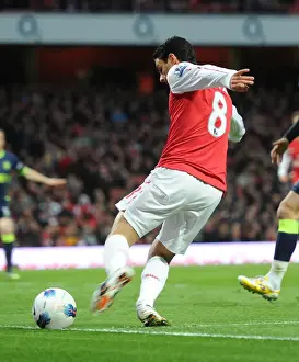 Arsenal V Wigan Athletic 2011-12 Prints: Arsenal's Mikel Arteta Suffers Ankle Injury vs Wigan Athletic (2011-12)