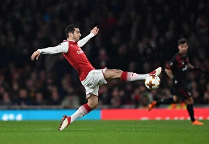 Images Dated 15th March 2018: Arsenal's Mkhitaryan in Action: Arsenal vs AC Milan, Europa League 2017-18
