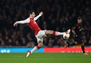 Arsenal V AC Milan 2017-18 Prints: Arsenal's Mkhitaryan in Action: Arsenal vs AC Milan, Europa League 2017-18