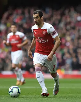 Arsenal's Mkhitaryan in Action: Arsenal vs Brighton & Hove Albion, Premier League 2018-19